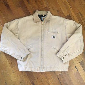 VTG 80s Carhartt Detroit Blanket Lined Jacket L